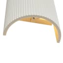 Qazqa Wandleuchte Plaster Oval Weiß Skandinavisch Gips Bild 4