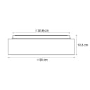 QAZQA Deckenleuchte Flat Drum Schwarz Dimmbar LED Bild 1