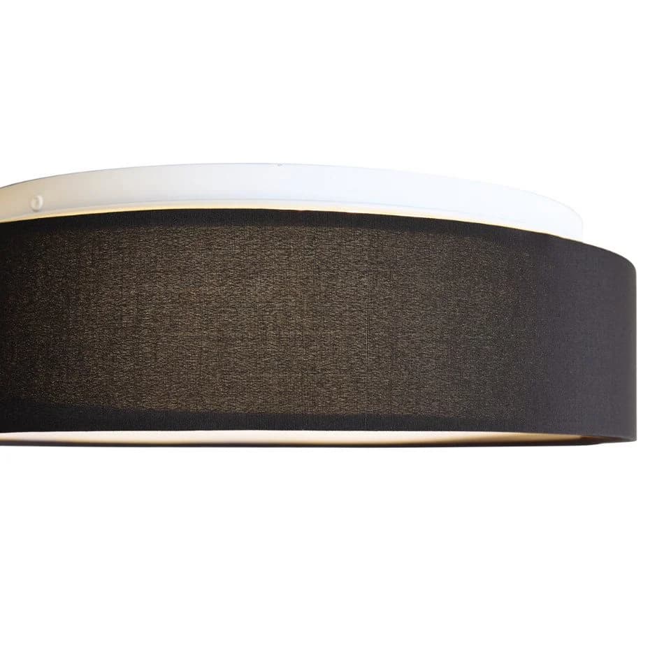 QAZQA Deckenleuchte Flat Drum Schwarz Dimmbar LED - Bild 3