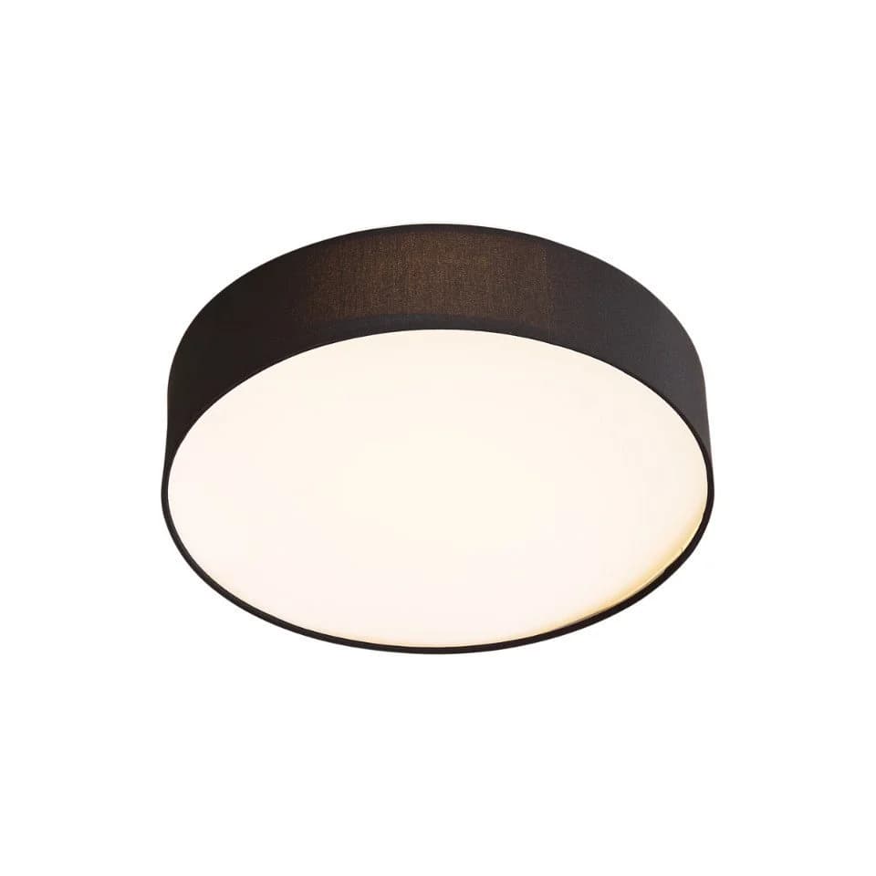 QAZQA Deckenleuchte Flat Drum Schwarz Dimmbar LED - Bild 5