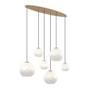 Qazqa Pendelleuchte Misty, 6-flammig, Gold/Messing, Stahl Bild 2