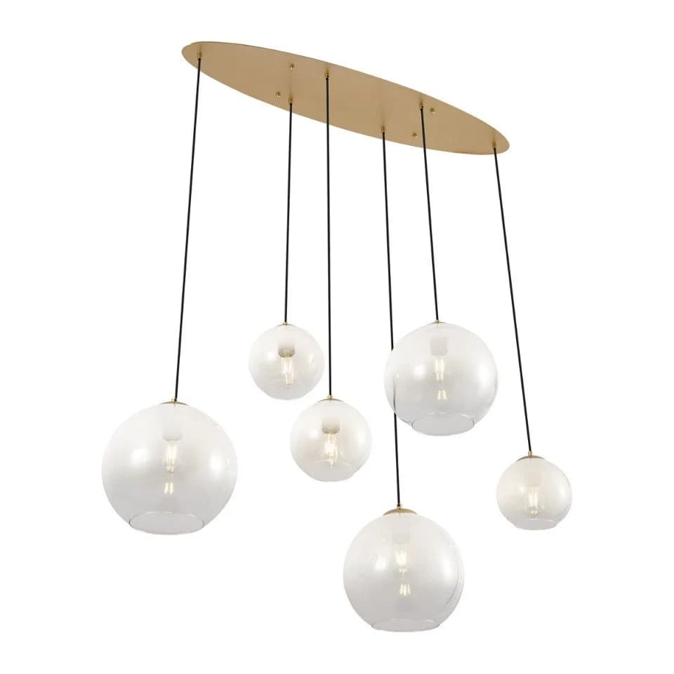 Qazqa Pendelleuchte Misty, 6-flammig, Gold/Messing, Stahl - Bild 4