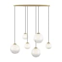 Qazqa Pendelleuchte Misty, 6-flammig, Gold/Messing, Stahl Bild 5