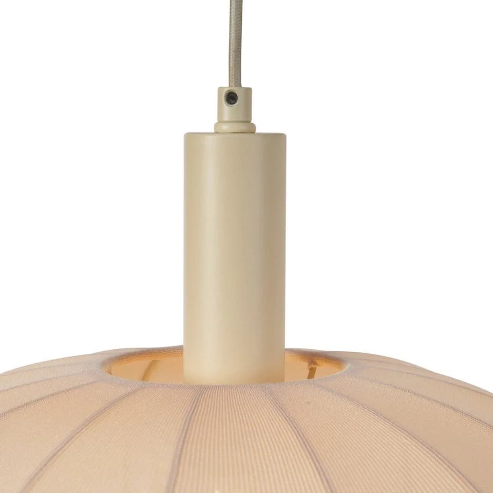 Qazqa Pendelleuchte Bida Beige Japandi Textil 3-flammig - Bild 3