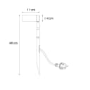 Qazqa Gartenstrahler Carl Schwarz Aluminium LED Bild 1