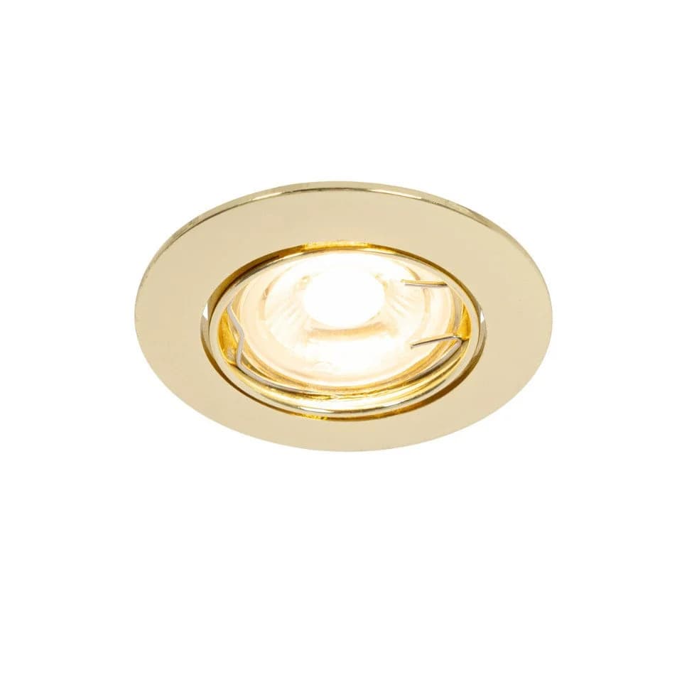 QAZQA LED Einbaustrahler Edu Set 12-tlg. Messing Modern - Bild 5