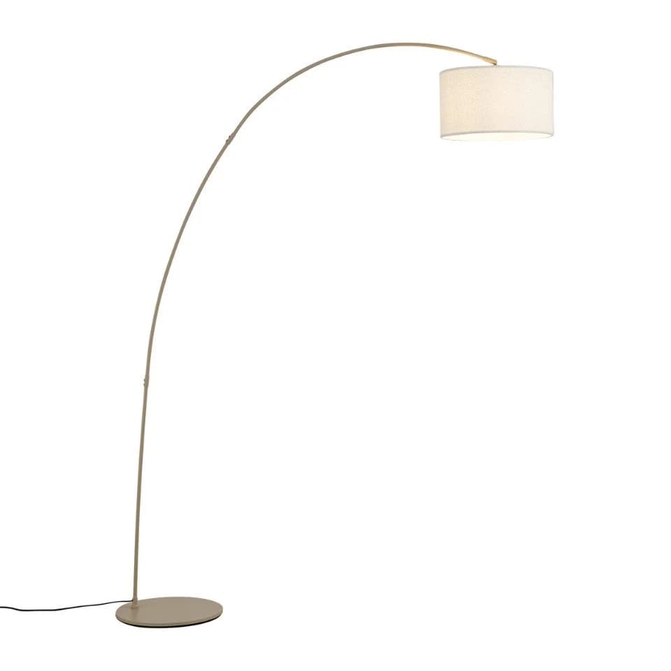 QAZQA Vinossa Bogenlampe Beige Modern Stahl - Bild 2