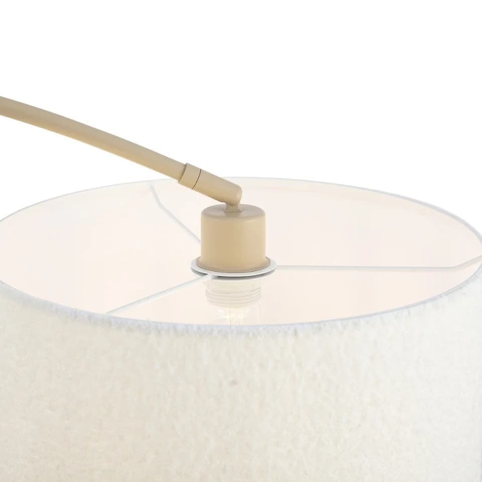 QAZQA Vinossa Bogenlampe Beige Modern Stahl - Bild 3