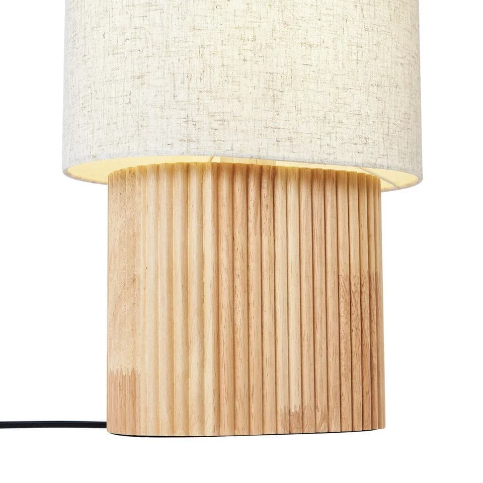 Qazqa Stehlampe Lamel, 70 cm, Holz, Japandi - Bild 3