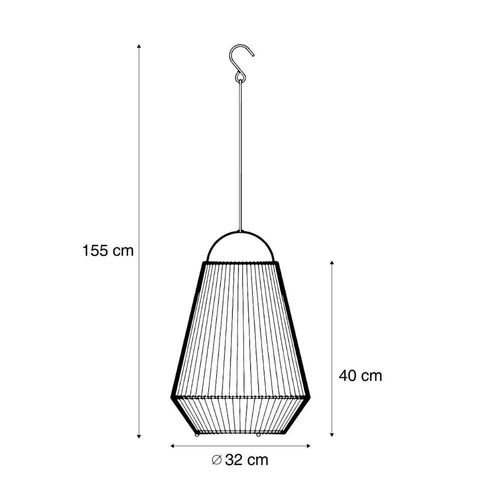 QAZQA Duca USB-Stehleuchte Grau Kunststoff Solar