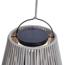QAZQA Duca USB-Stehleuchte Grau Kunststoff Solar Bild 4