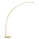 QAZQA Bogenlampe Arlow Dimmbar LED Gold Metall Modern Bild 2