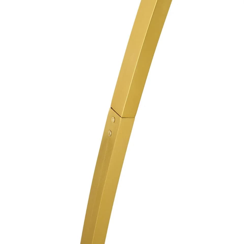 QAZQA Bogenlampe Arlow Dimmbar LED Gold Metall Modern - Bild 3