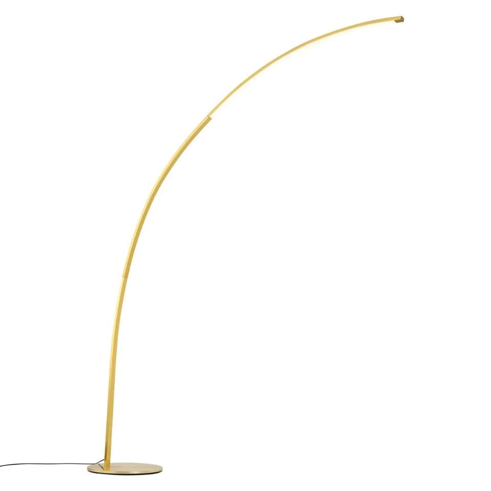 QAZQA Bogenlampe Arlow Dimmbar LED Gold Metall Modern - Bild 4