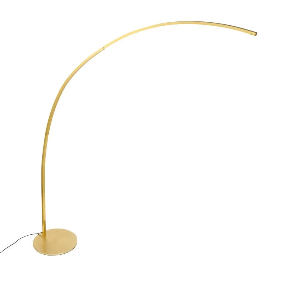 QAZQA Bogenlampe Arlow Dimmbar LED Gold Metall Modern - Bild 5