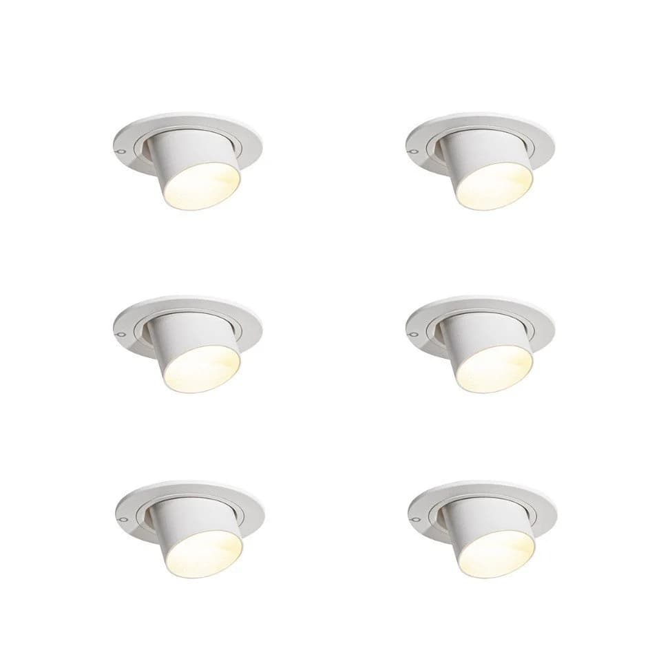 Qazqa LED Einbaustrahler Installa Set 6-teilig Weiß Aluminium Modern - Bild 2