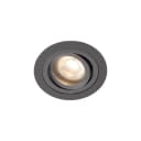 Qazqa LED Einbaustrahler 6er-Set Gunmetal Schwenkbar Warmweiß Bild 5