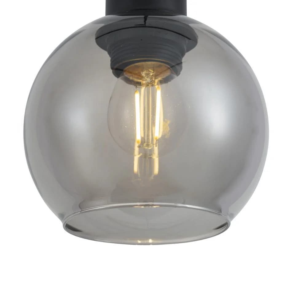 Qazqa Iconic Lava Deckenstrahler 1-flammig Schwarz Modern Glas - Bild 3