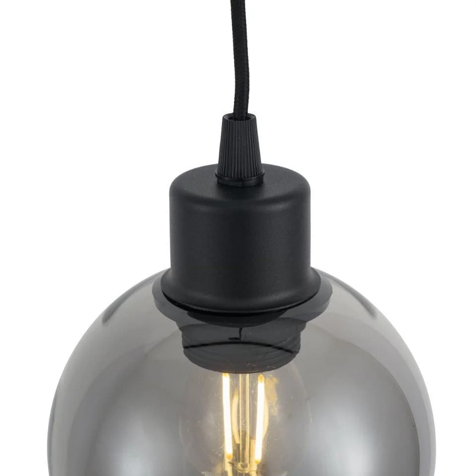 Qazqa Iconic Lava Deckenstrahler 1-flammig Schwarz Modern Glas - Bild 4