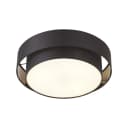 Qazqa Deckenleuchte Drum duo Schwarz Metall 3-flammig Bild 3