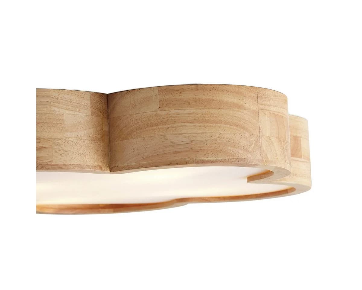 Qazqa Deckenleuchte Lucille Braun Holz 4-flammig - Bild 5