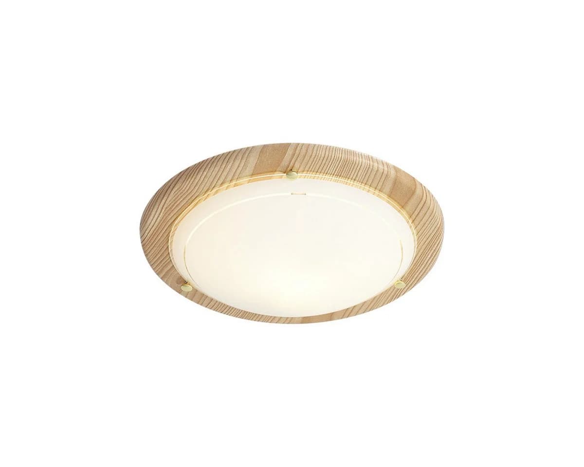 Qazqa Deckenleuchte Mesiac E27 Natur Gold Metall - Bild 2