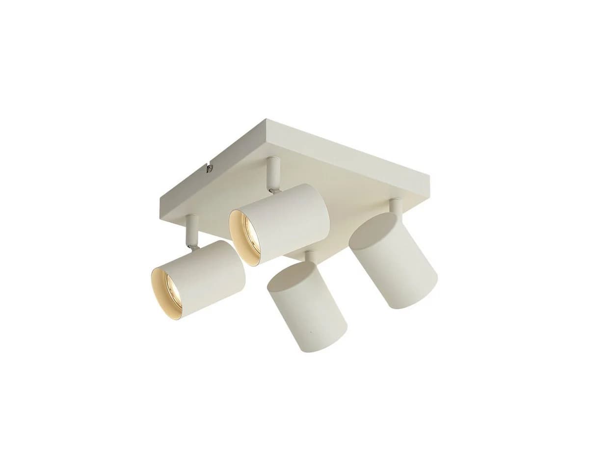 Qazqa LED Aufbaustrahler Jeana 4-flammig Beige Metall GU10 - Bild 2