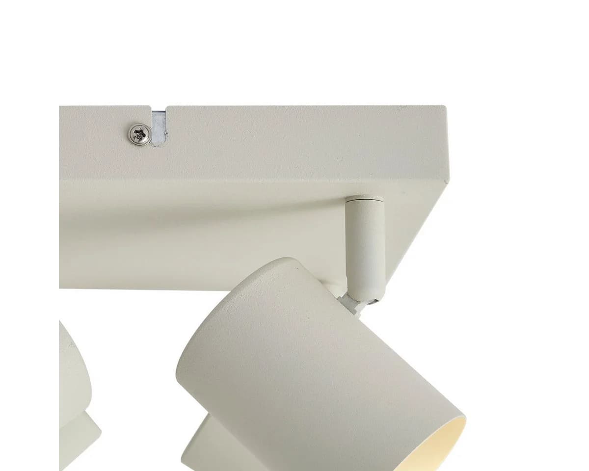 Qazqa LED Aufbaustrahler Jeana 4-flammig Beige Metall GU10 - Bild 4