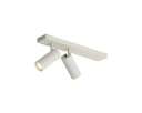 Qazqa LED Aufbaustrahler Renna Beige Modern 2-flammig Metall Bild 2