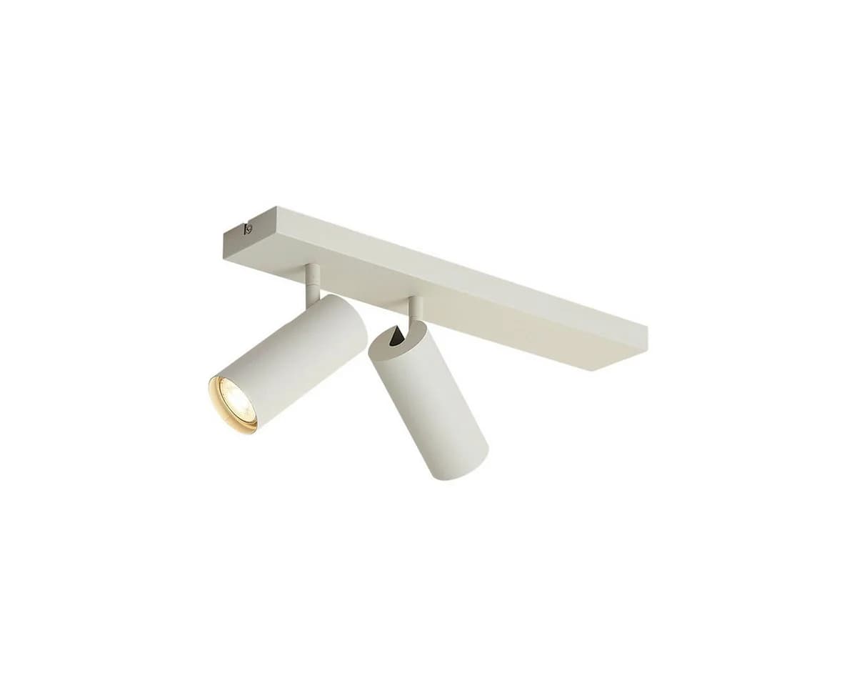 Qazqa LED Aufbaustrahler Renna Beige Modern 2-flammig Metall - Bild 2