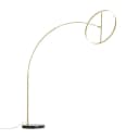QAZQA Bogenlampe Anello Dimmbar LED Gold Stahl Design Bild 4
