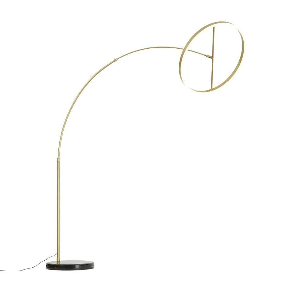 QAZQA Bogenlampe Anello Dimmbar LED Gold Stahl Design - Bild 4