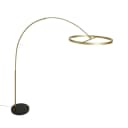 QAZQA Bogenlampe Anello Dimmbar LED Gold Stahl Design Bild 5