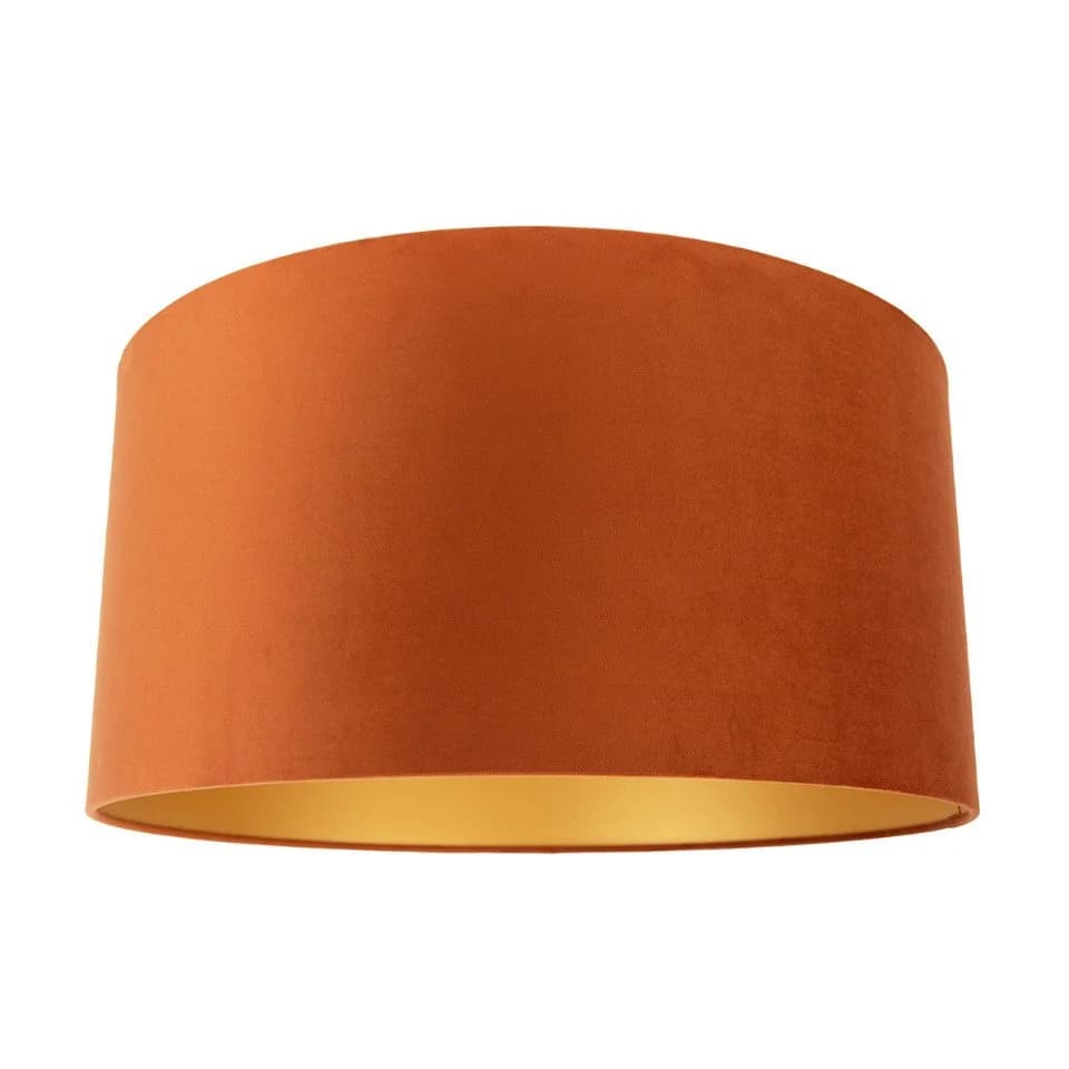Qazqa Lampenschirm Cilinder Orange Gold 50 cm - Bild 2