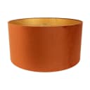 Qazqa Lampenschirm Cilinder Orange Gold 50 cm Bild 5