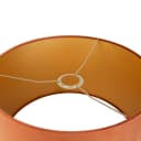 QAZQA Lampenschirm Cilinder Orange Gold Stoff Bild 1