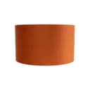 QAZQA Lampenschirm Cilinder Orange Gold Stoff Bild 4