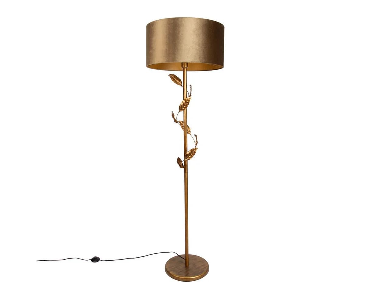 Qazqa Stehlampe Linden Gold/Messing Klassisch Stahl E27 - Bild 2