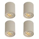Qazqa LED Aufbaustrahler Beige Aluminium GU10 Modern Bild 2