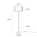 QAZQA Stehlampe Simplo Beige Metall E27 Japandi Bild 3