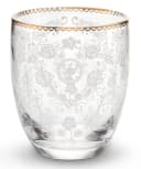 PiP Studio Wasserglas Floral Clear 320ml Glas Weiß/Gold Bild 2