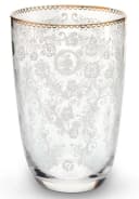 PiP Studio Cocktailglas Floral Clear Longdrinkglas 0,44l Glas Weiß/Gold Bild 2