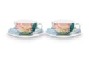 PiP Studio Teetasse & Untertasse Set Royal Flowers Porzellan Bild 1