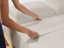 Sitheim-Europe Bettlaken Glattes Renforcé Beige Baumwolle Bild 1
