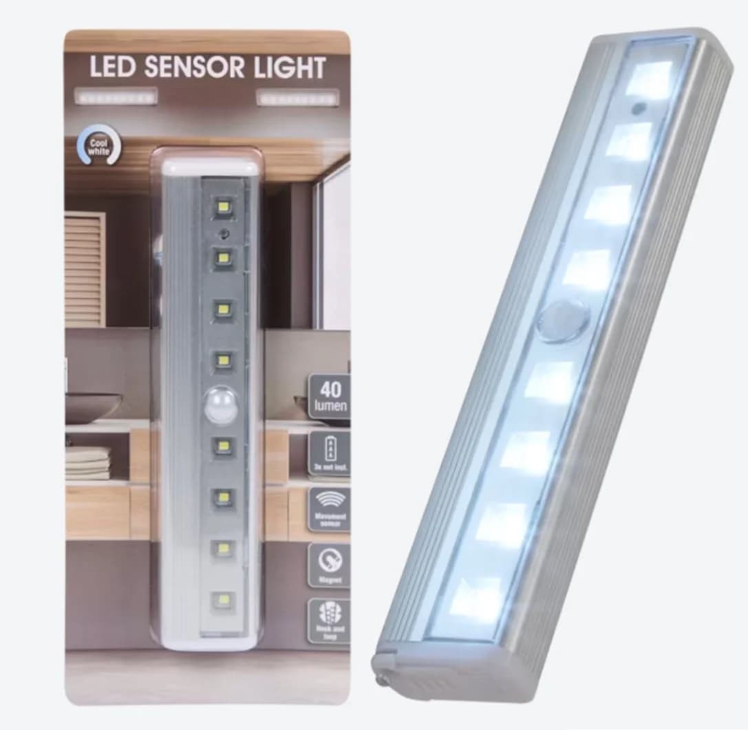 ZD Trading LED Nachtlicht Sensorleuchte mit Magnet und Bewegungssensor Grau - Bild 2
