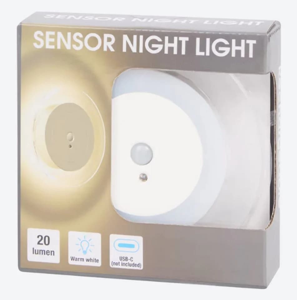 Schou LED Nachtlicht mit Sensor, USB-C aufladbar, 20 lm, Magnetbefestigung - Bild 2