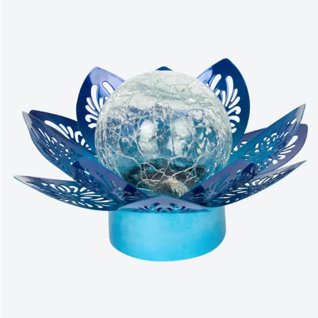 ZD Trading Solarlampe Lotus Metall Rot mit Farbwechsel - Bild 2