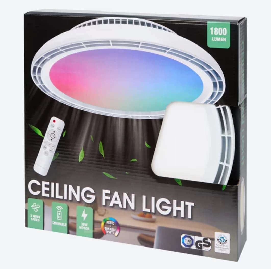 Spectrum Deckenventilator mit LED-Deckenleuchte 45 cm - Bild 2