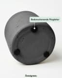 finestgreen Pflanzkübel Patt Fiberclay Beton-Optik Schwarz Bild 5