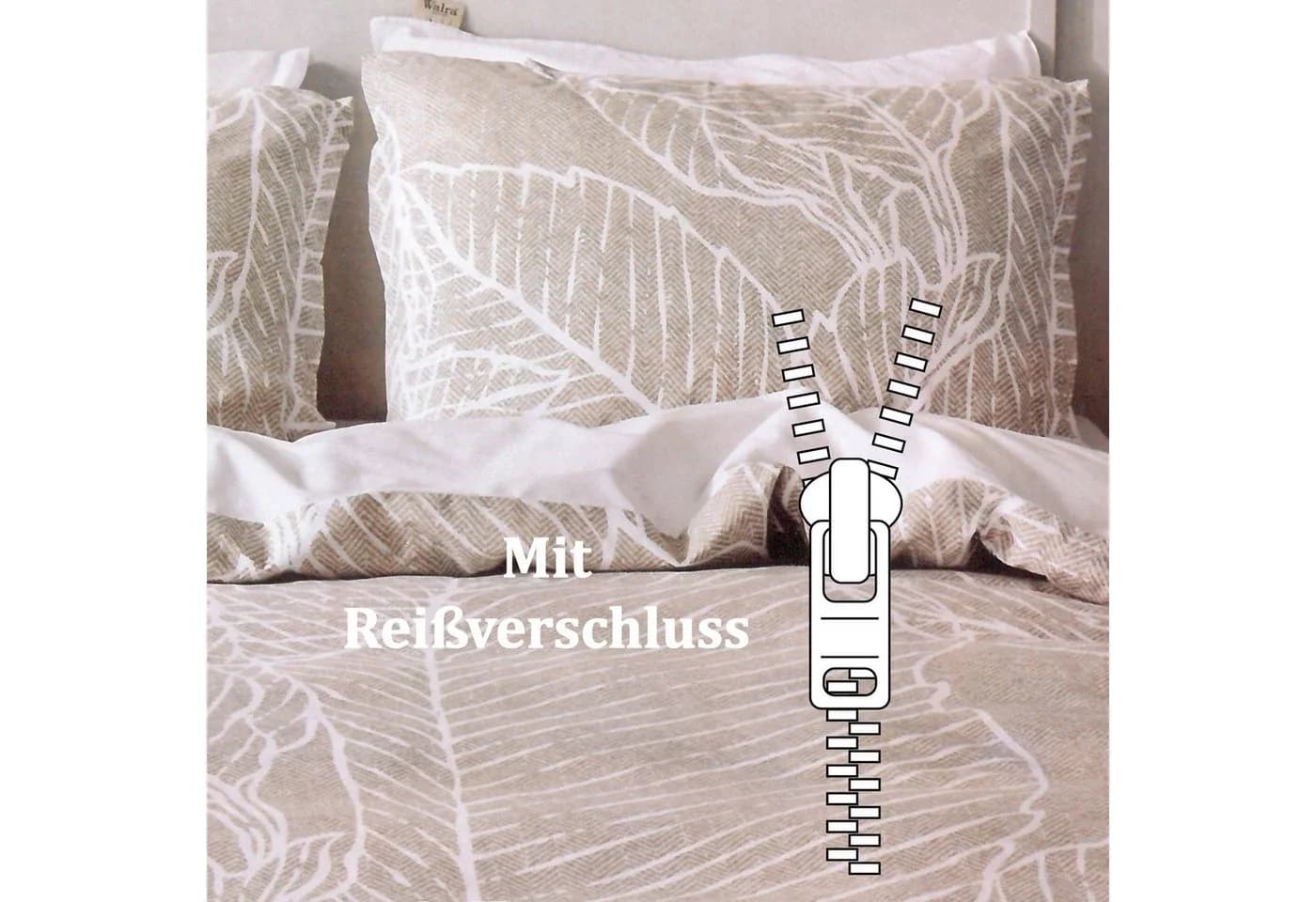 Bestlivings Bettwäsche Set 2-teilig Satin Baumwolle Beige - Bild 3
